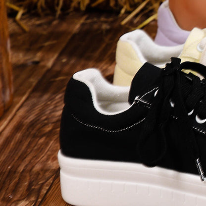 Rosalyn - Women's Lace-up Round Shoes