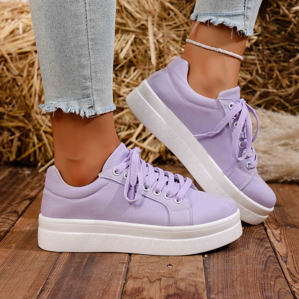 Rosalyn - Women's Lace-up Round Shoes