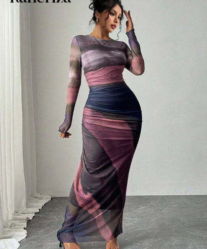Lisbeth - Women's Maxi Printed Dress - photo 10