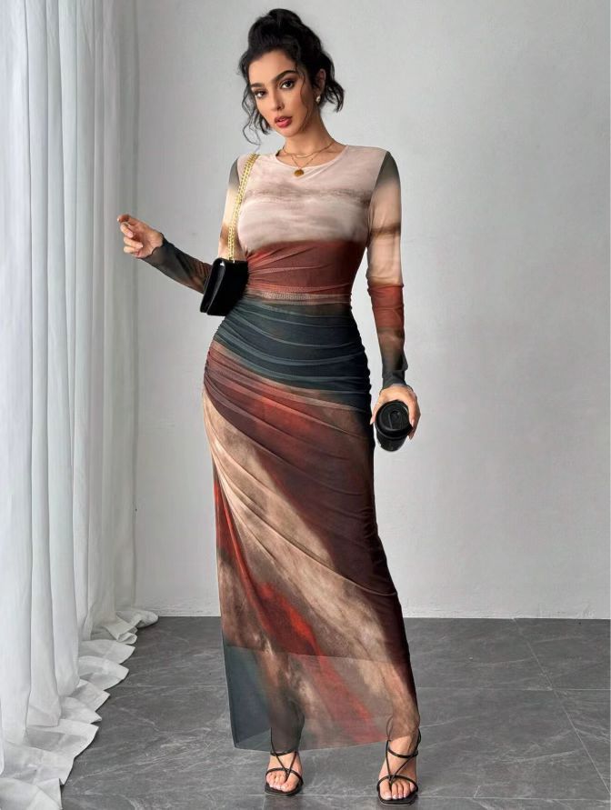 Lisbeth - Women's Maxi Printed Dress - photo 11