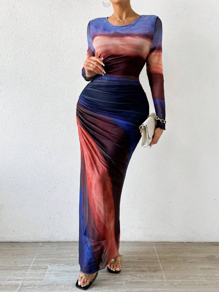 Lisbeth - Women's Maxi Printed Dress - photo 2