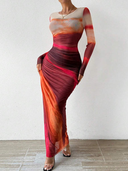 Lisbeth - Women's Maxi Printed Dress - photo 3