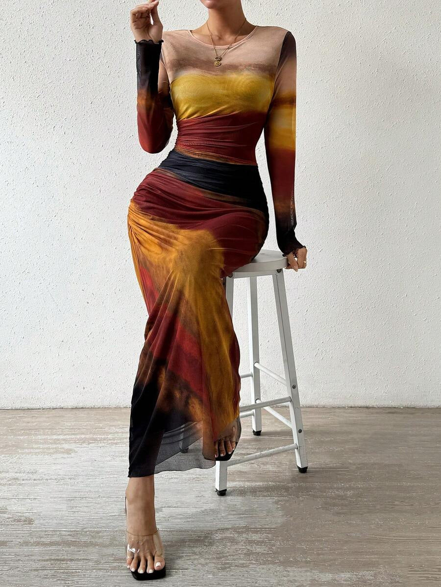 Lisbeth - Women's Maxi Printed Dress - photo 4