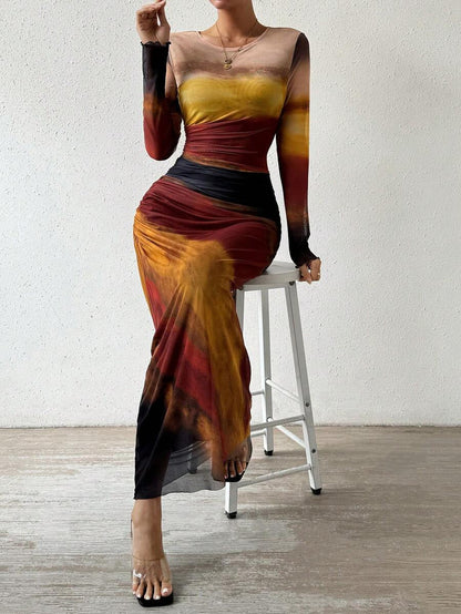 Lisbeth - Women's Maxi Printed Dress - photo 4