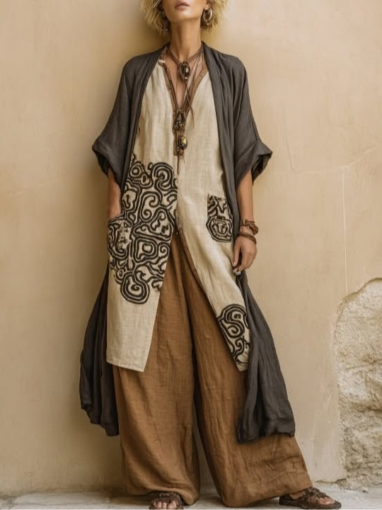 Estelle - Women's Relaxed Boho Three-Piece Set - photo 1