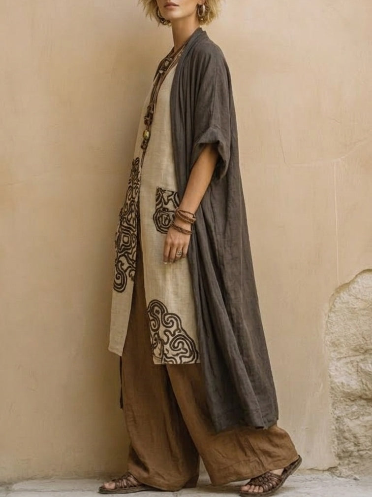 Estelle - Women's Relaxed Boho Three-Piece Set - photo 4