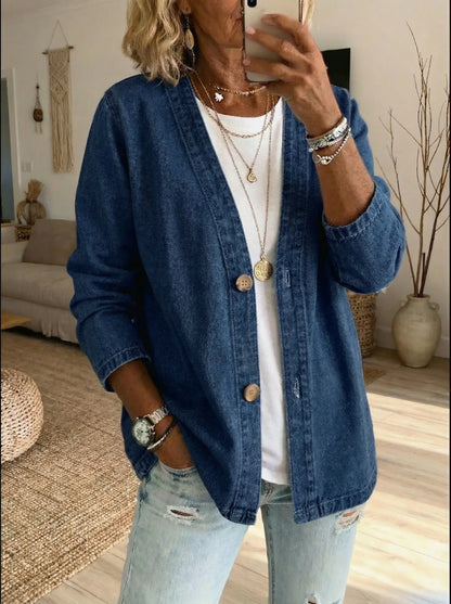 Fleur - Women's Relaxed Button-Front Cardigan - photo 3