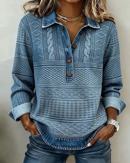 Lavinia - Women's Relaxed Button-Up Sweater - photo 1