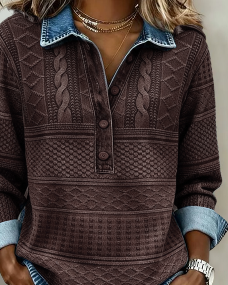 Lavinia - Women's Relaxed Button-Up Sweater - photo 9
