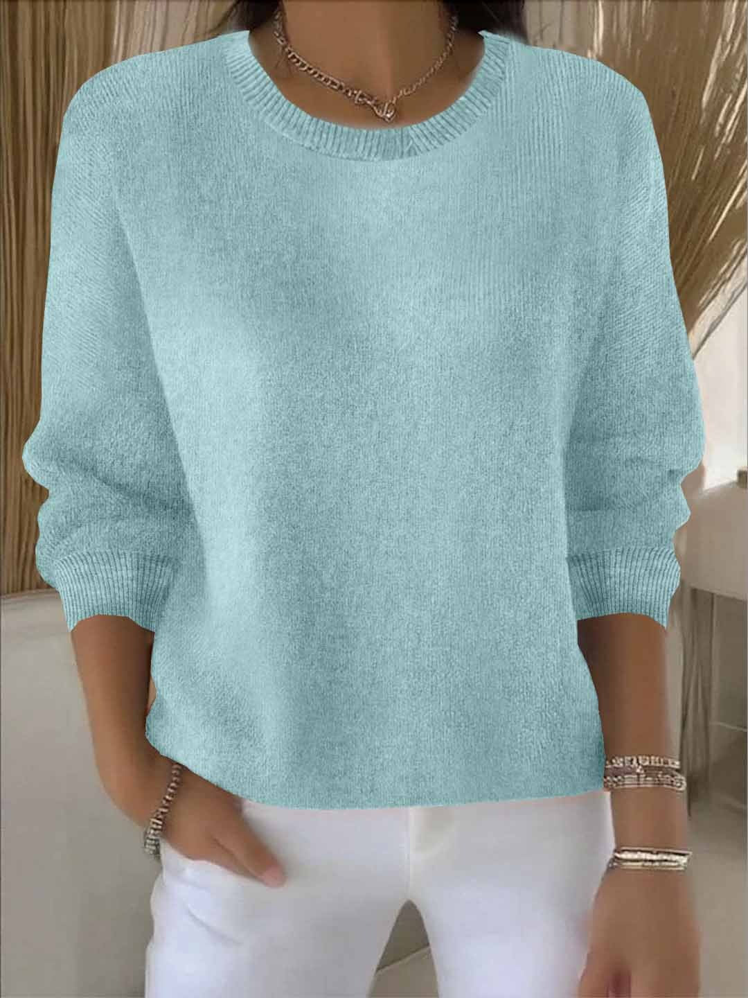 Una - Women's Relaxed Crew Sweater - photo 12
