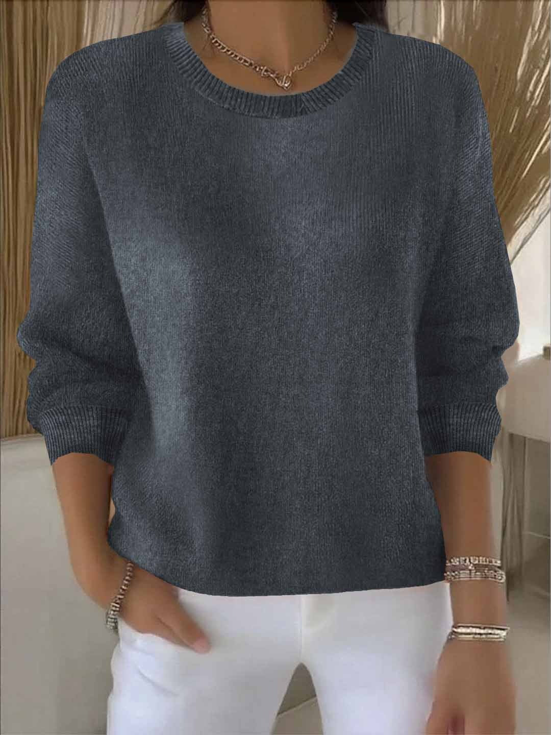 Una - Women's Relaxed Crew Sweater - photo 4