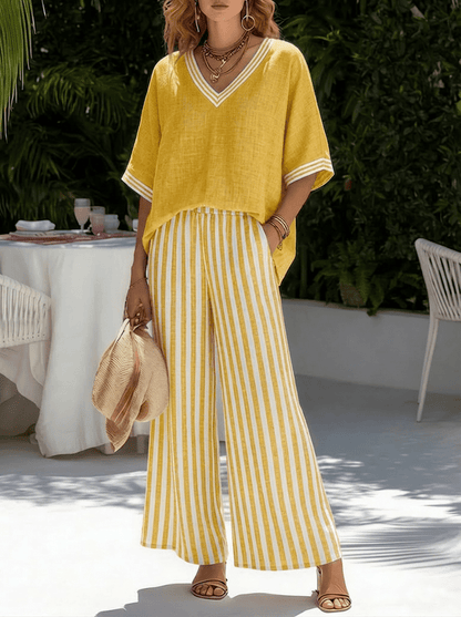 Tilda - Women's Relaxed Striped Two-Piece Set - photo 5