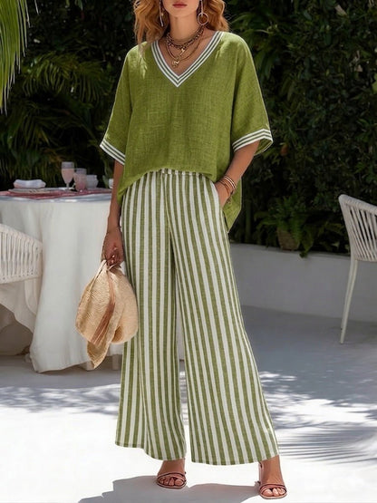 Tilda - Women's Relaxed Striped Two-Piece Set - photo 6