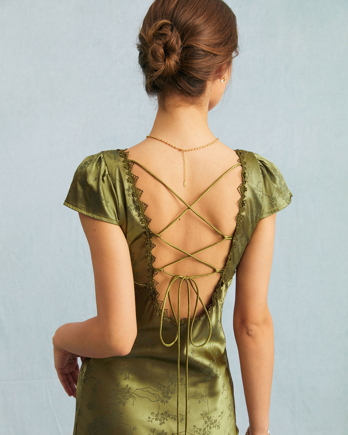 Tamsin - Women's Satin Jacquard Dress - photo 7