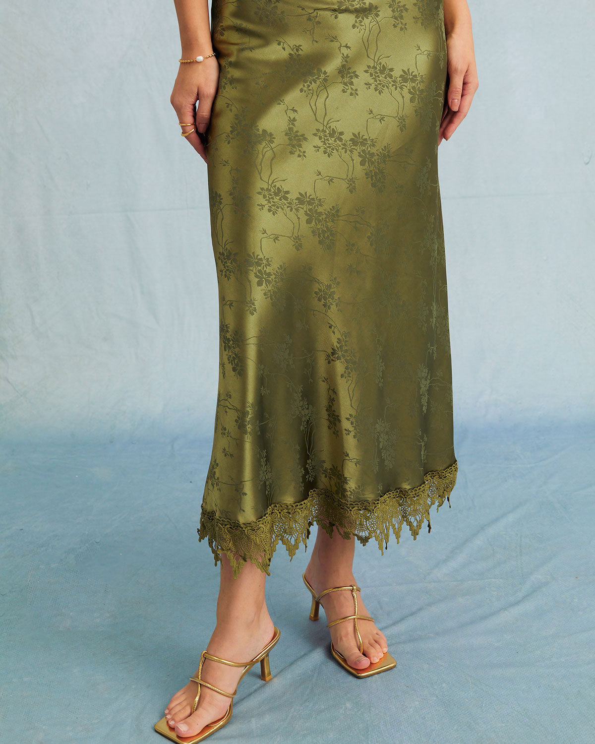 Tamsin - Women's Satin Jacquard Dress - photo 8