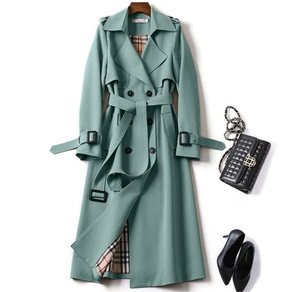 Corinne - Women's Structured Double-Breasted Trench Coat - photo 4