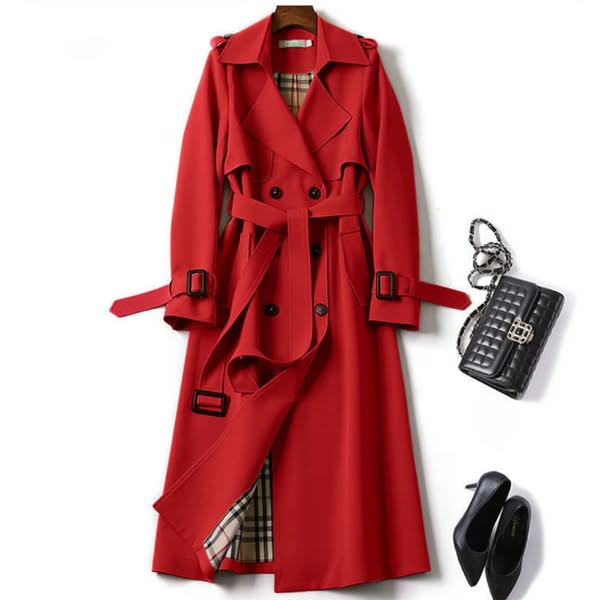 Corinne - Women's Structured Double-Breasted Trench Coat - photo 5