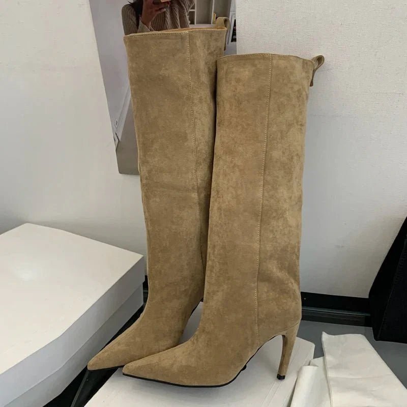 Wilhelmina - Women's Classic Suede Boots - photo 5