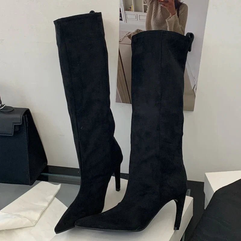 Wilhelmina - Women's Classic Suede Boots - photo 6