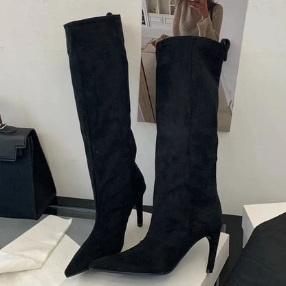 Wilhelmina - Women's Classic Suede Boots - photo 6