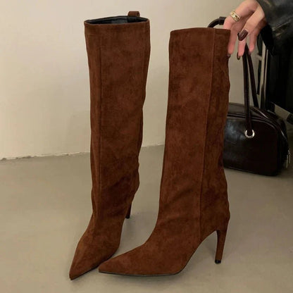 Wilhelmina - Women's Classic Suede Boots - photo 7