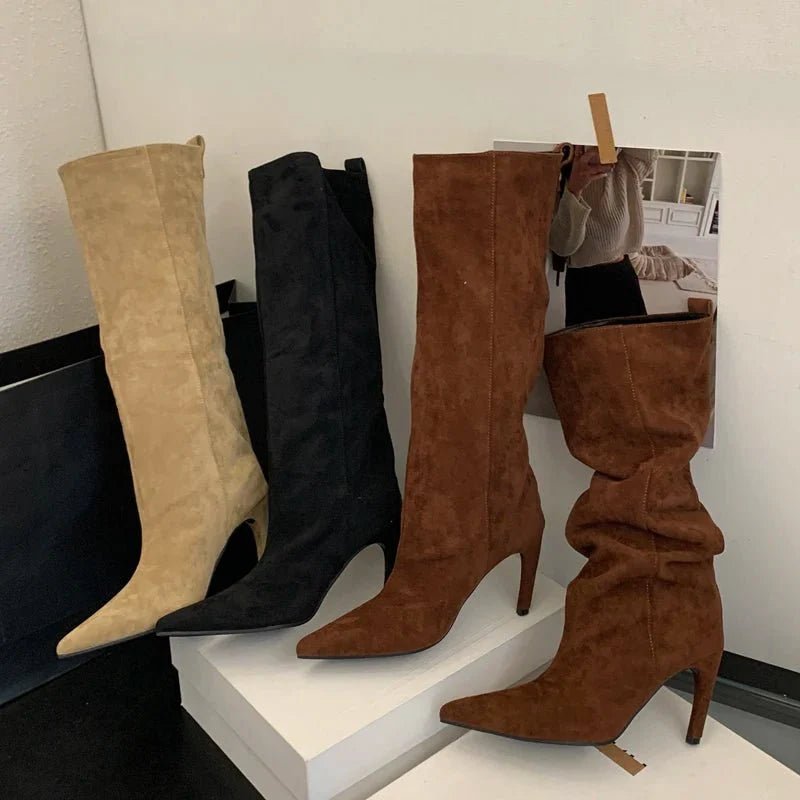 Wilhelmina - Women's Classic Suede Boots - photo 9
