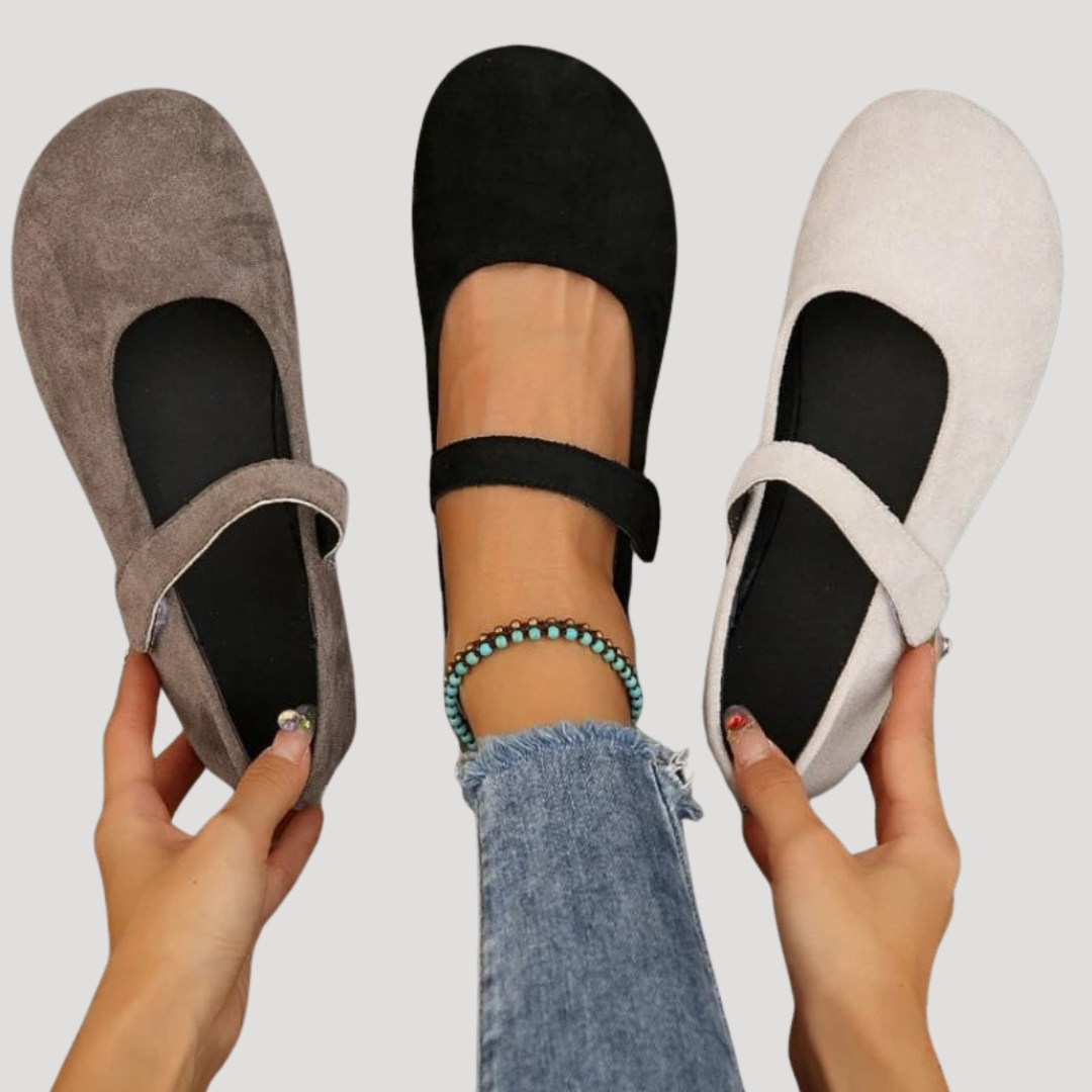 Greta - Women's Suede Buckles Shoes - photo 6