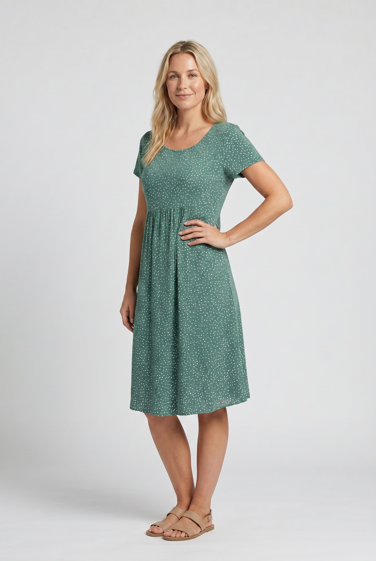 Primrose - Women's A-line Midi Dress - photo 3