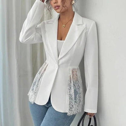 Katarina - Women's Tailored Lace Blazer - photo 1