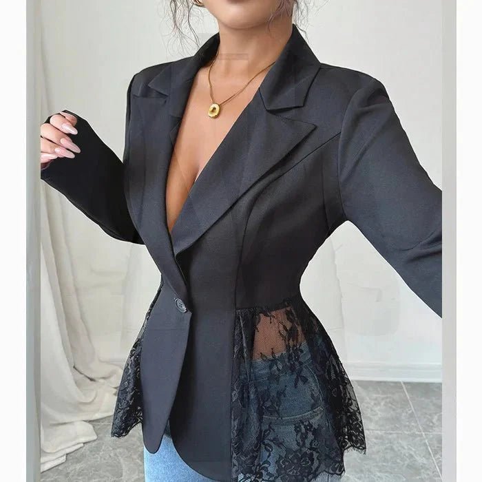 Katarina - Women's Tailored Lace Blazer - photo 3