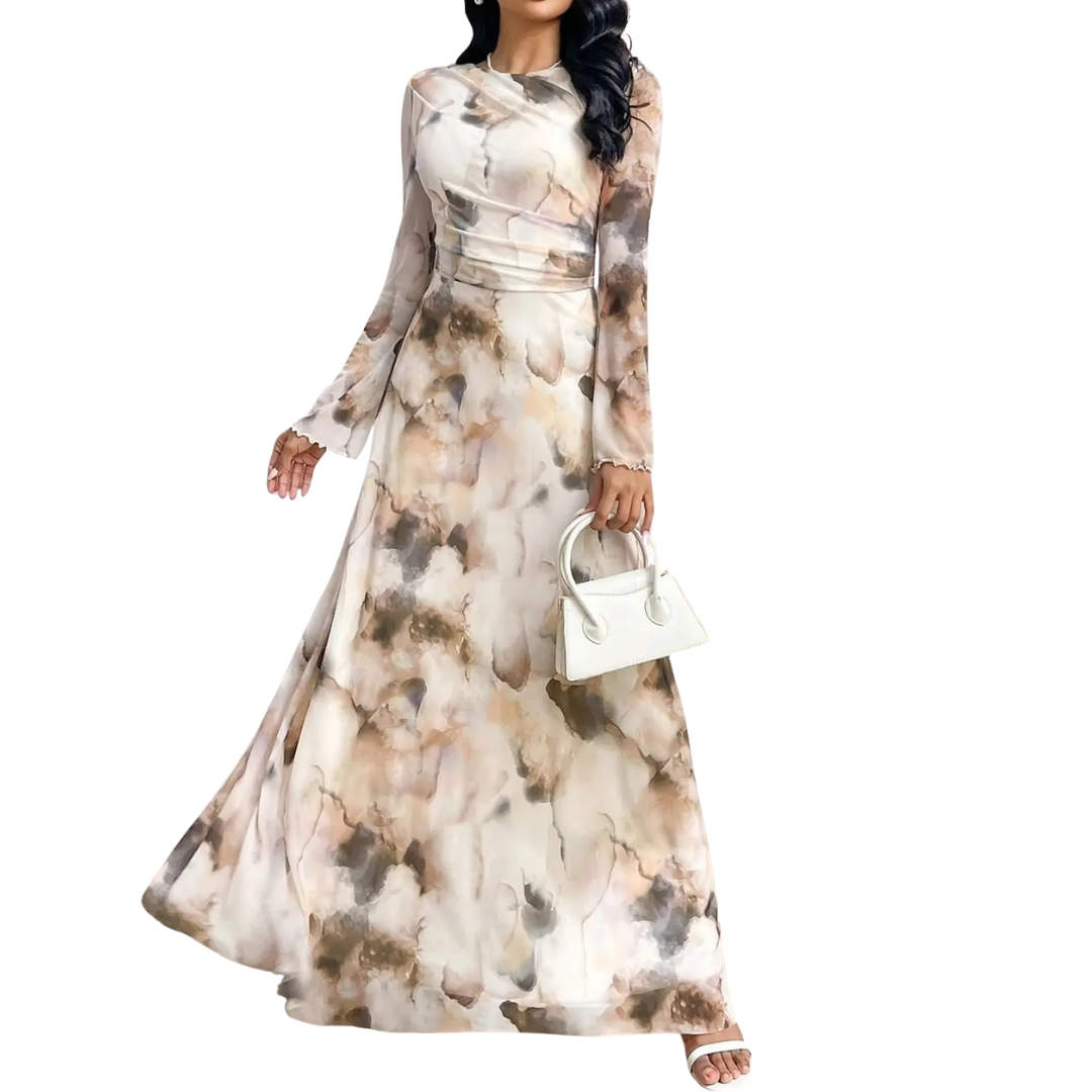 Eliane - Women's Tie-Dye Mesh Maxi Dress - photo 1