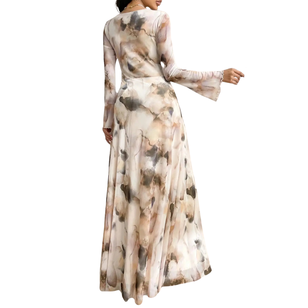 Eliane - Women's Tie-Dye Mesh Maxi Dress - photo 2