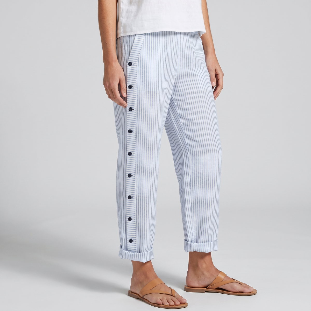 Isadora - Women's Long Striped Trousers - photo 1