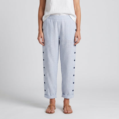 Isadora - Women's Long Striped Trousers - photo 2