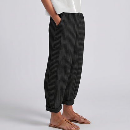 Isadora - Women's Long Striped Trousers - photo 3