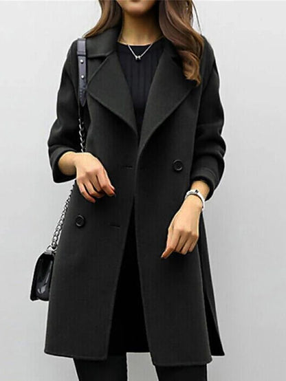 Fleur - Women's Thermal Double-Breasted Coat - photo 5