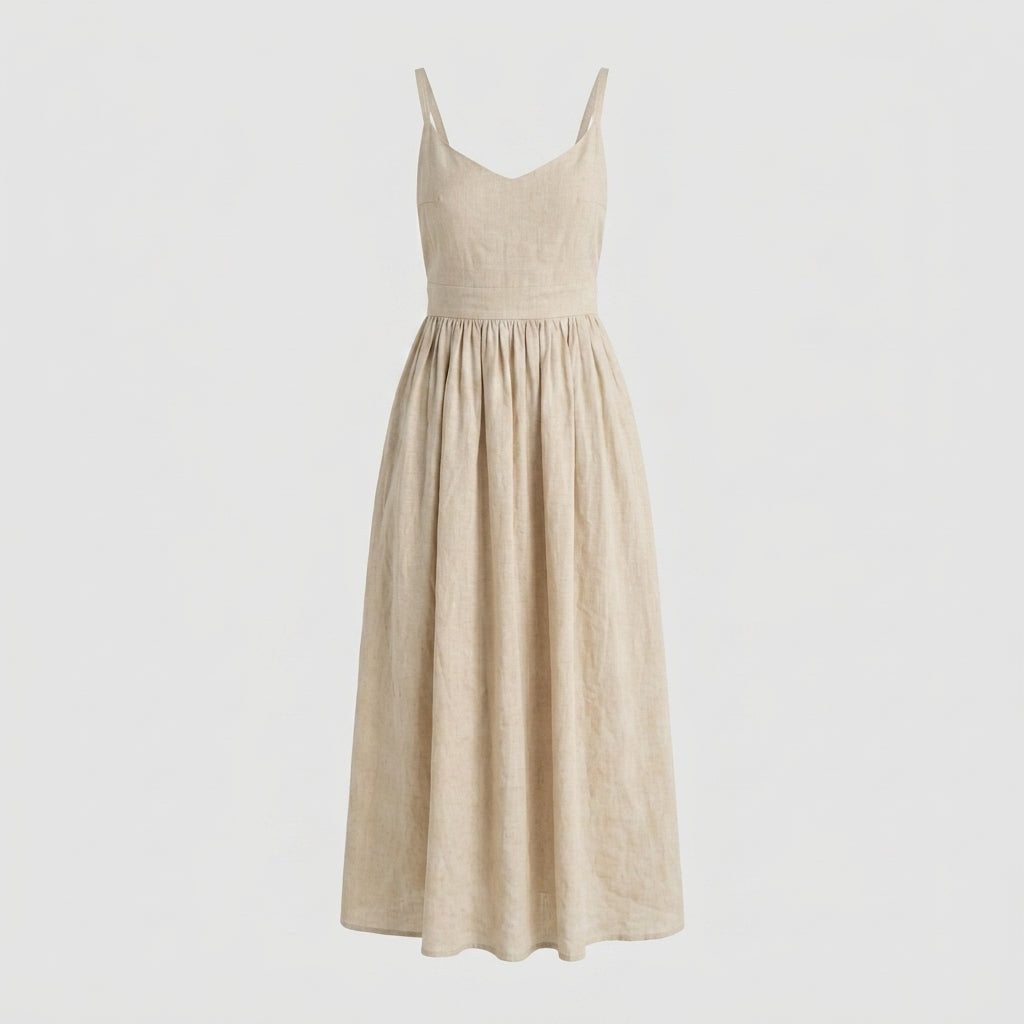 Adeline - Women's Midi V-Neck Dress - photo 7