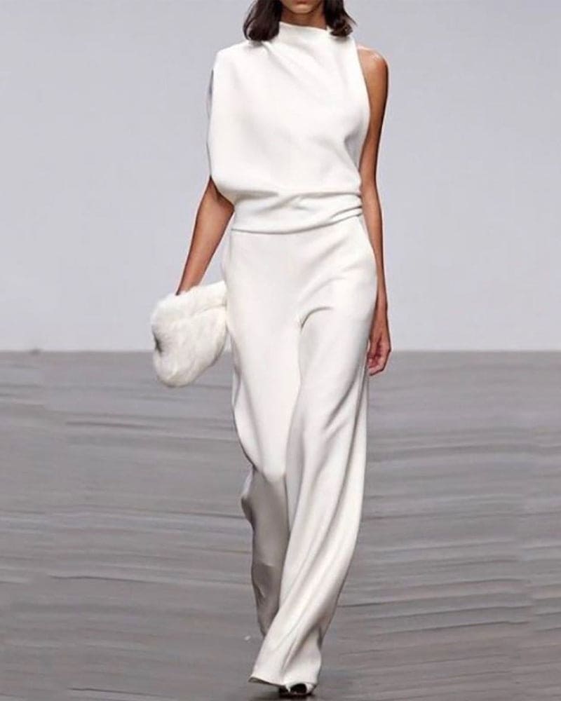 Eliane - Women's Asymmetric Jumpsuit - photo 1