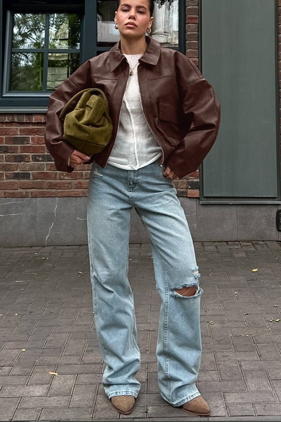 Opaline - Women's Relaxed Biker Jacket - photo 1