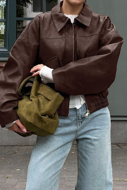 Opaline - Women's Relaxed Biker Jacket - photo 3