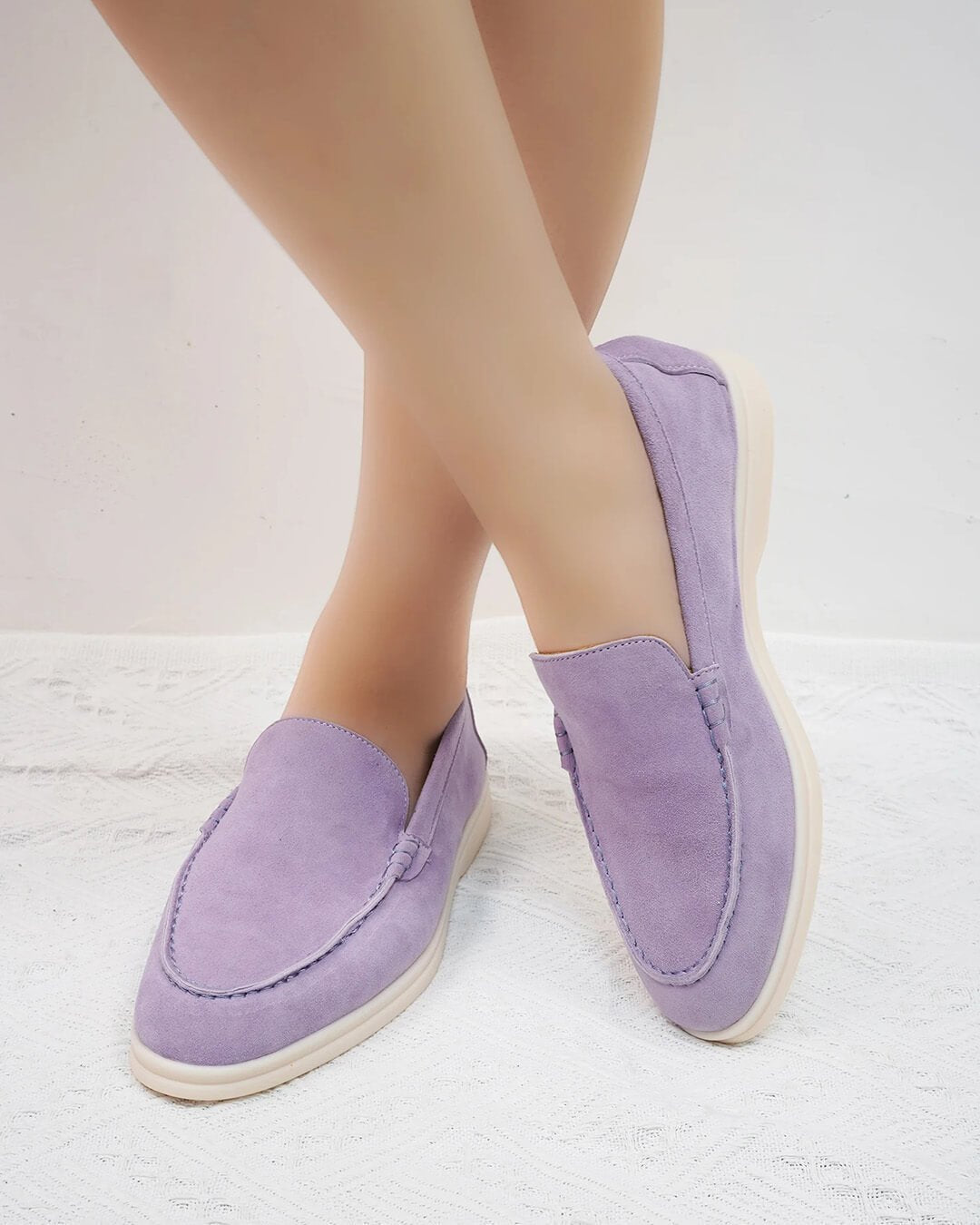 Zora - Women's Suede Slip-on Shoes - photo 20