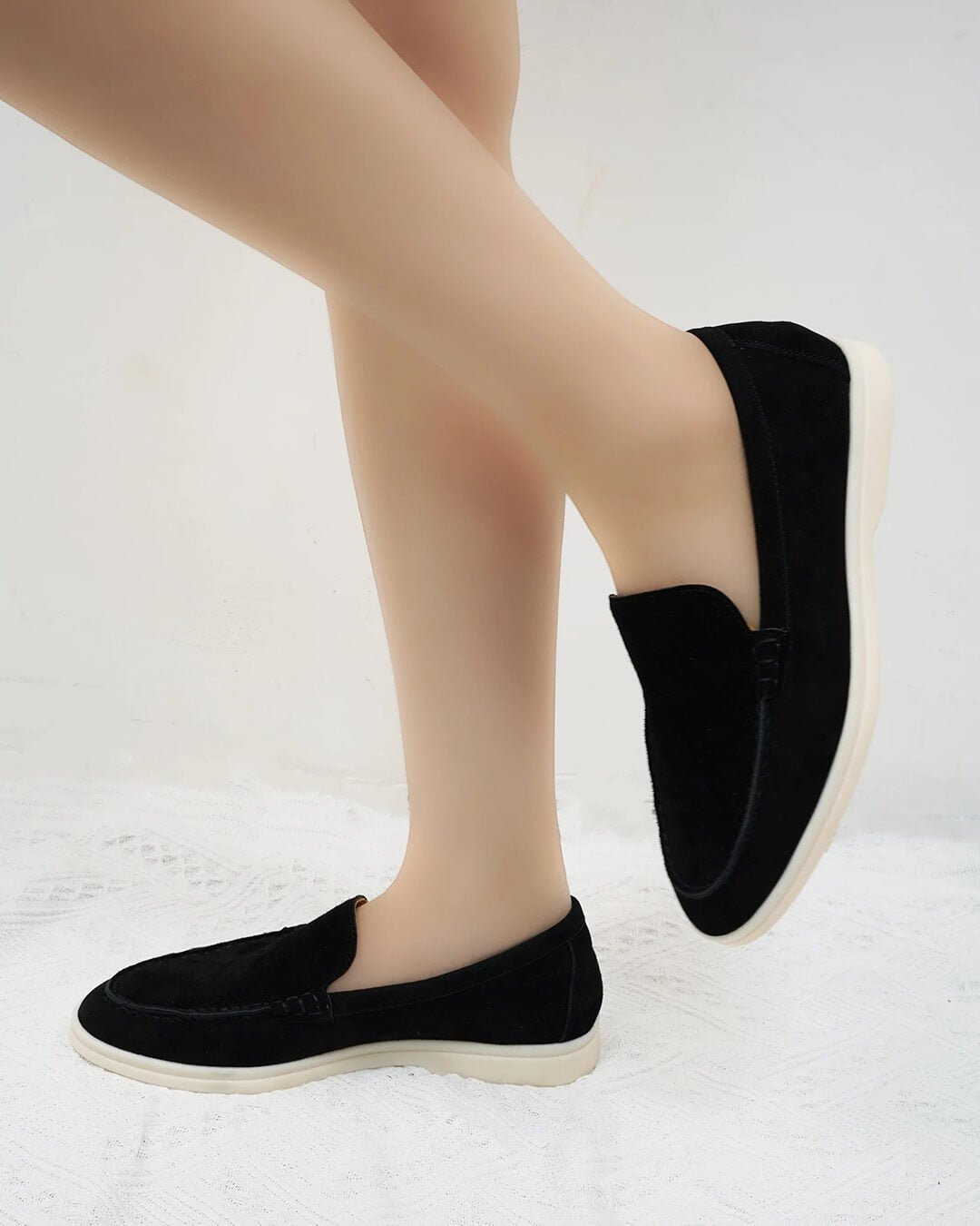Zora - Women's Suede Slip-on Shoes - photo 8