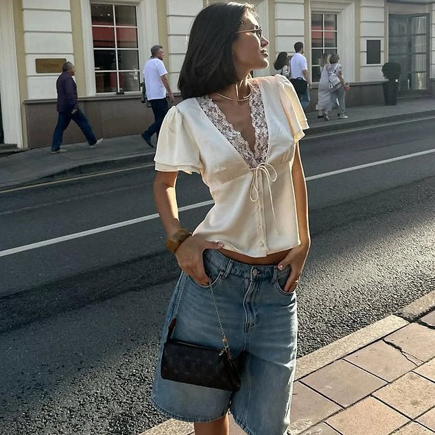 Ilaria - Women's Silk Relaxed Blouse - photo 2