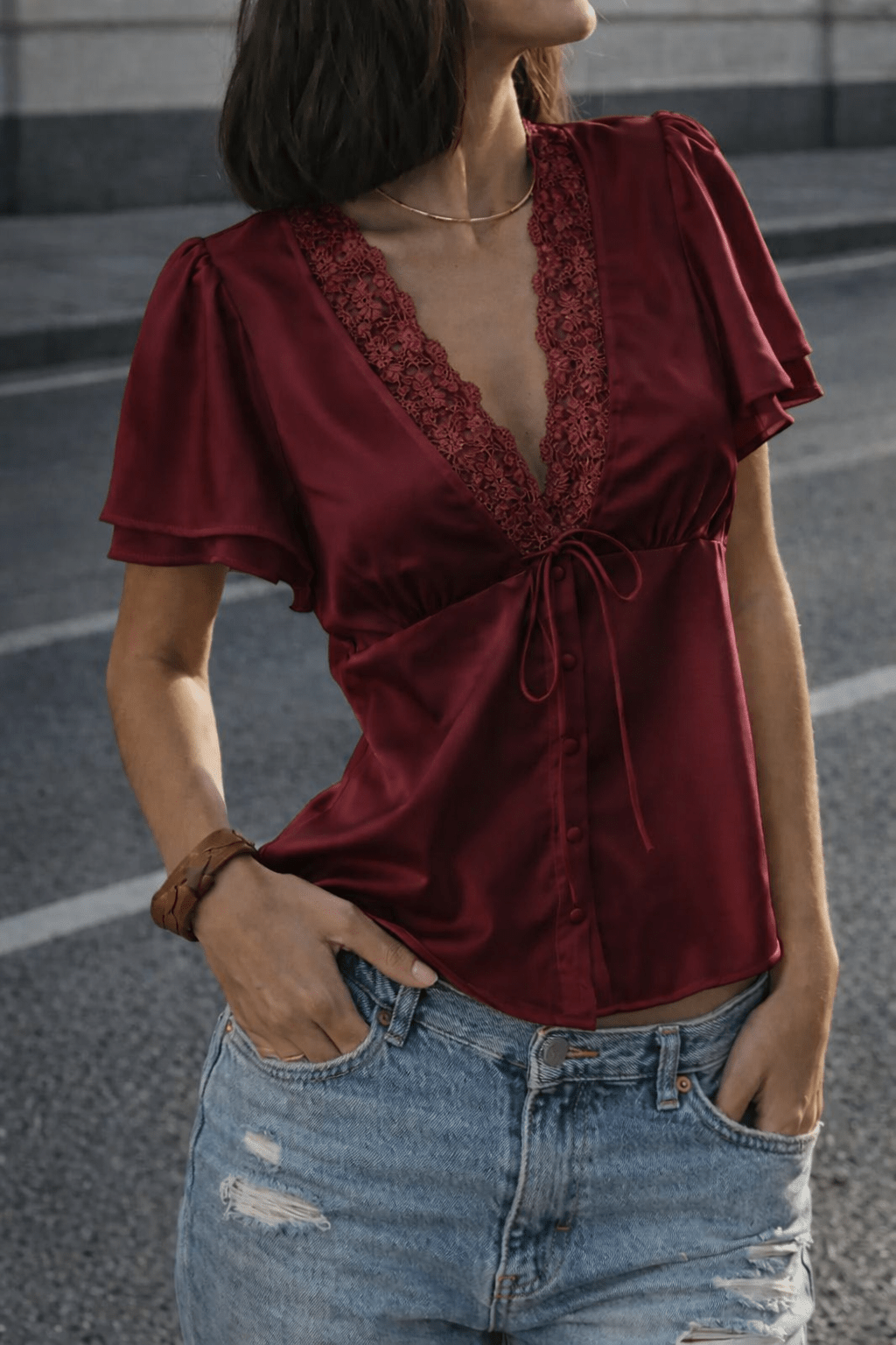 Ilaria - Women's Silk Relaxed Blouse - photo 12